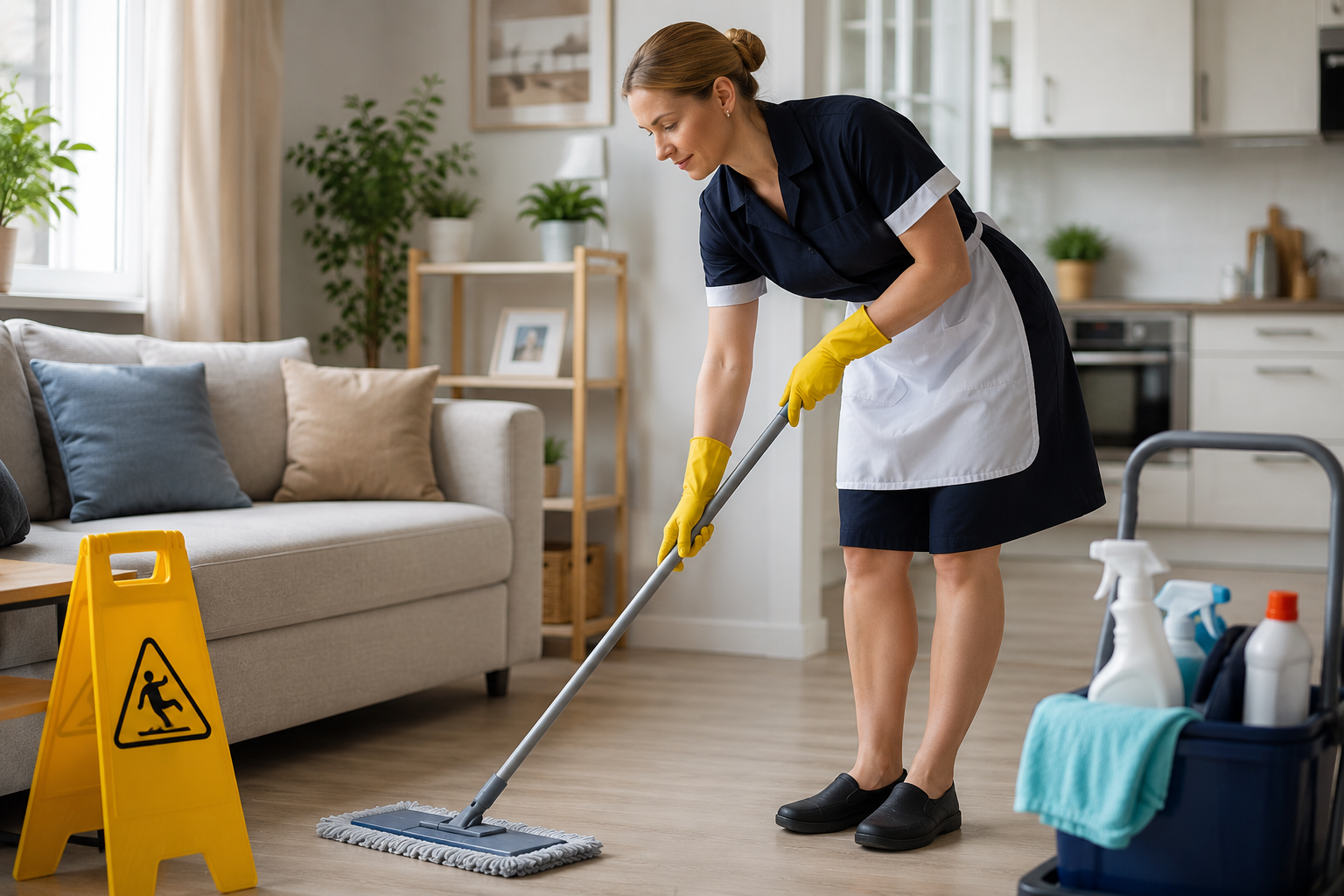 Ergonomia em Casa: Como Proteger a Postura da Doméstica Durante a Limpeza